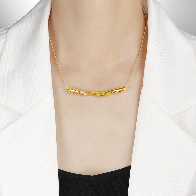 Damen minimalistisches Halskette im organischen Design Shop Nory