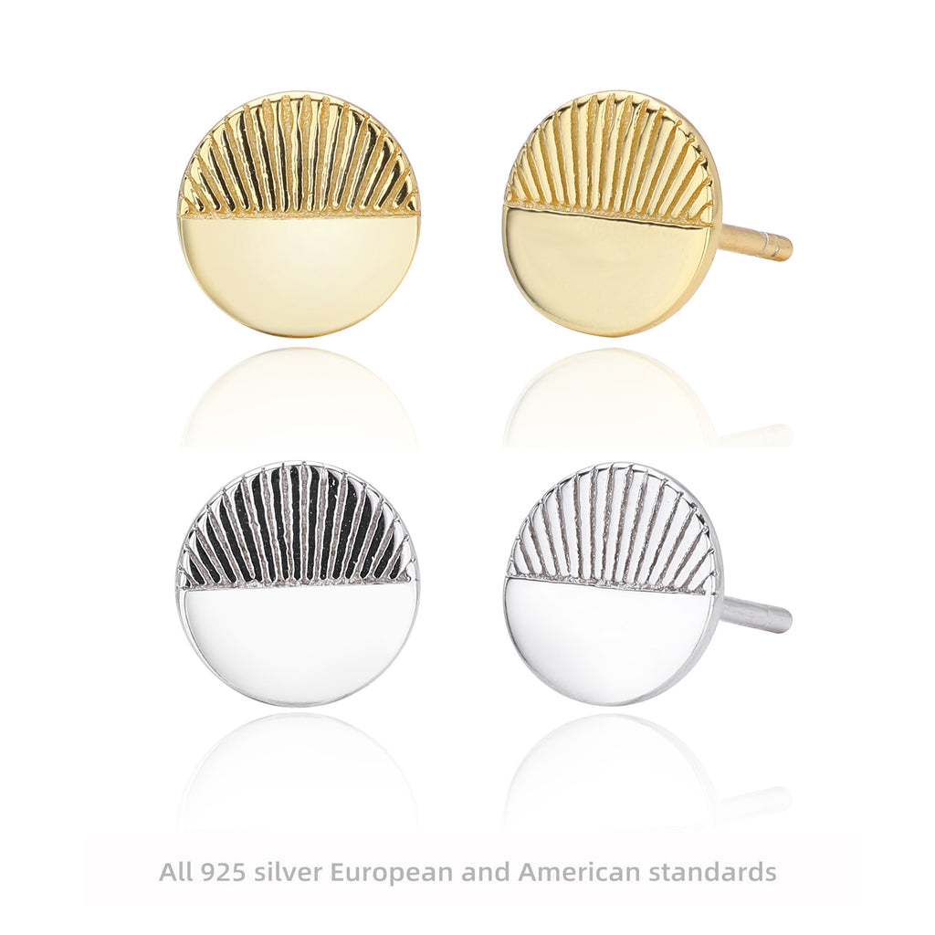 Damen Ohrstecker im modernen Sonnenmotiv mit luxuriösem Design Shop Nory