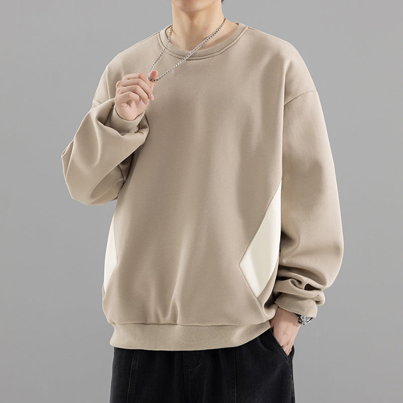 Herren Oversized Sweatshirt mit kontrastierenden Seitentaschen und weichem Fleecefutter Shop Nory