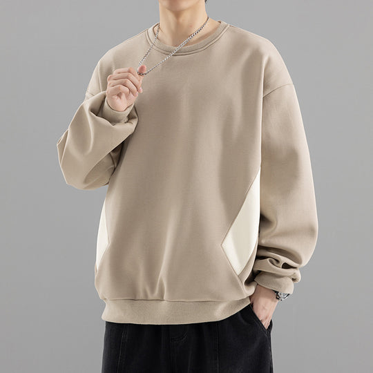 Herren Oversized Sweatshirt mit kontrastierenden Seitentaschen und weichem Fleecefutter Shop Nory