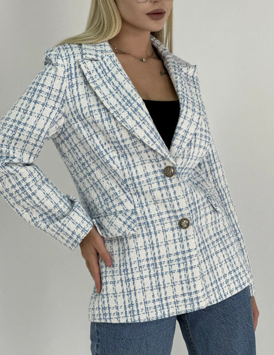 Damen Elegante Klassische Blazerjacke