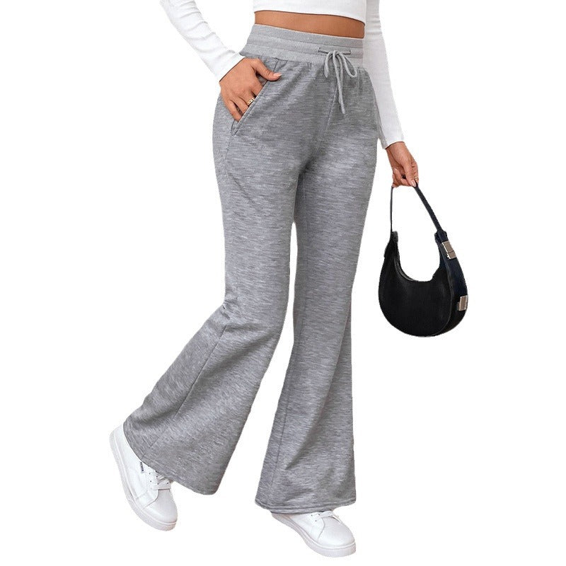 Damen ausgestellte Jogginghose mit hohem Bund und Kordelzug Shop Nory