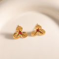 Damen Ohrringe im eleganten Orchideen-Design Shop Nory