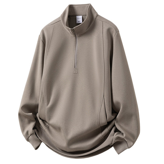 Herren Sportliches Langarmshirt mit Stehkragen Shop Nory