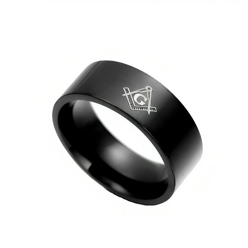 Herren Ring mit elegantem, mattem Finish und kunstvollem Gravurmuster Shop Nory