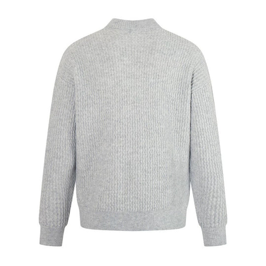 Herren Feinstrick-Pullover mit Strukturstrick und schmalem Stehkragen Shop Nory