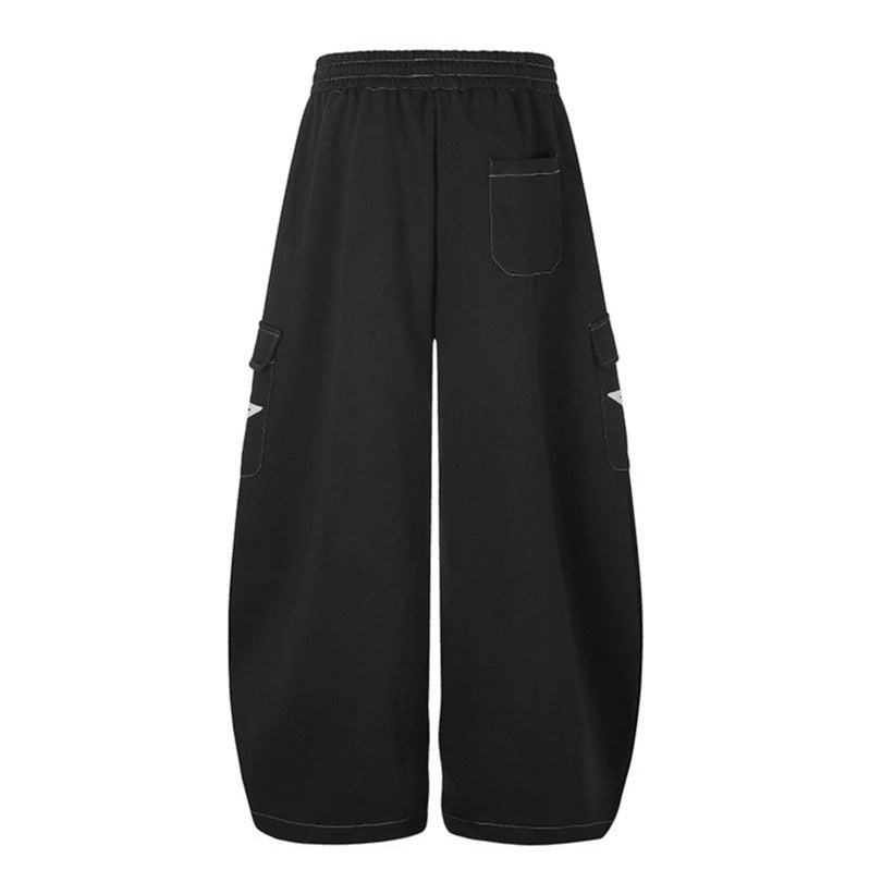 Damen Weite Cargo-Sweathose mit Sternapplikationen und Tunnelzugbund Shop Nory