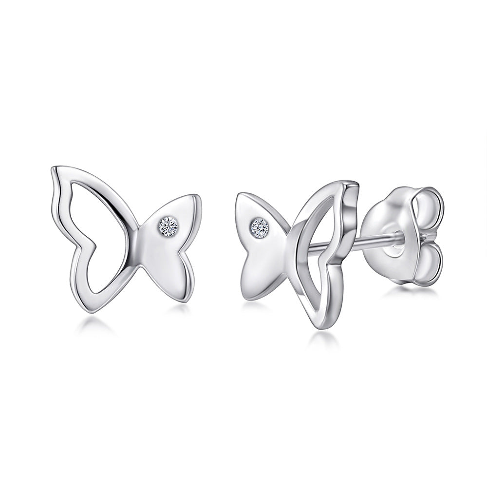 Damen Ohrringe mit quadratischem Zirkonia-Besatz Shop Nory