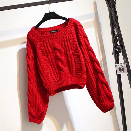 Damen Gemusterter Chunky Pullover Shop Nory
