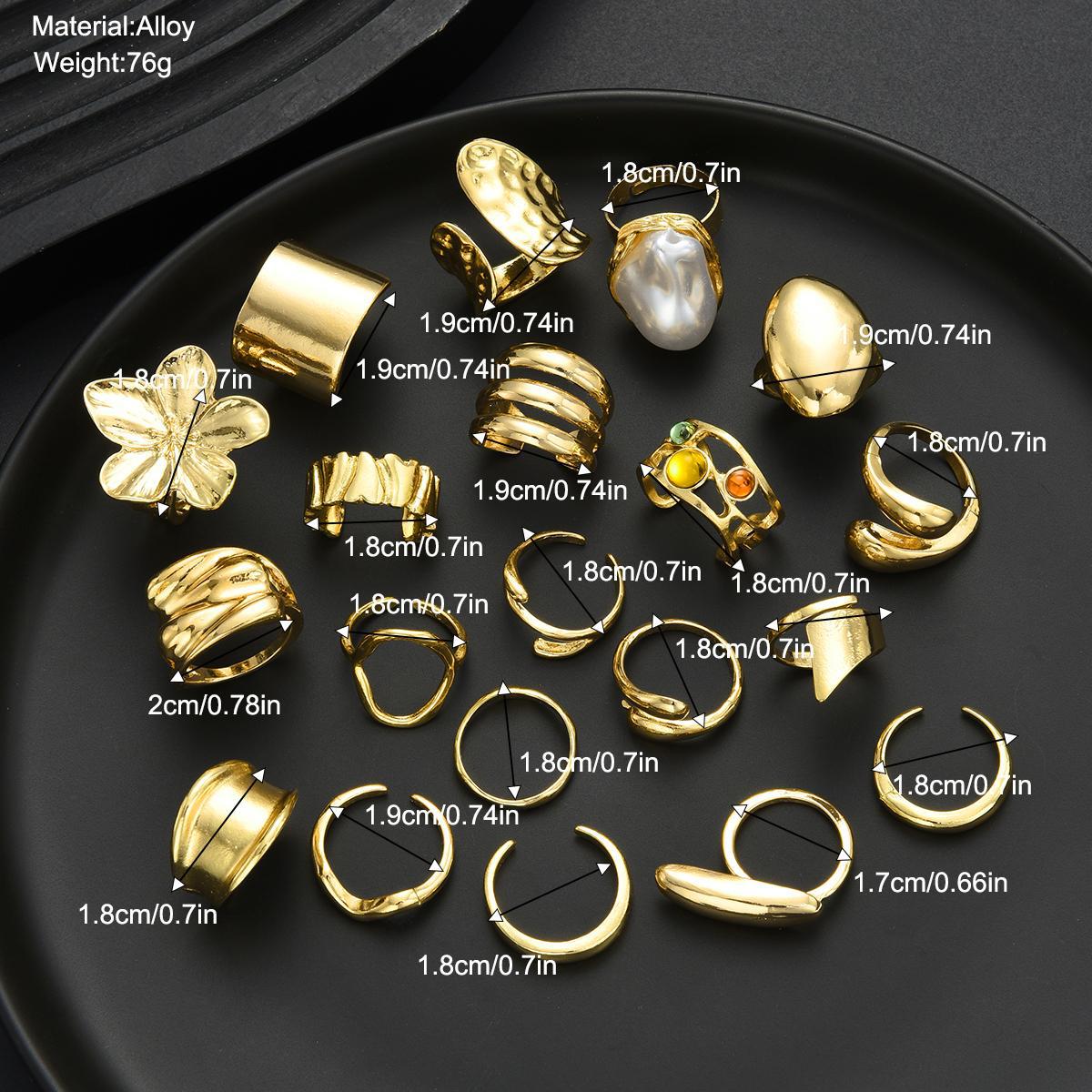Damen Ring-Set mit kunstvollen und variierenden Designs Shop Nory
