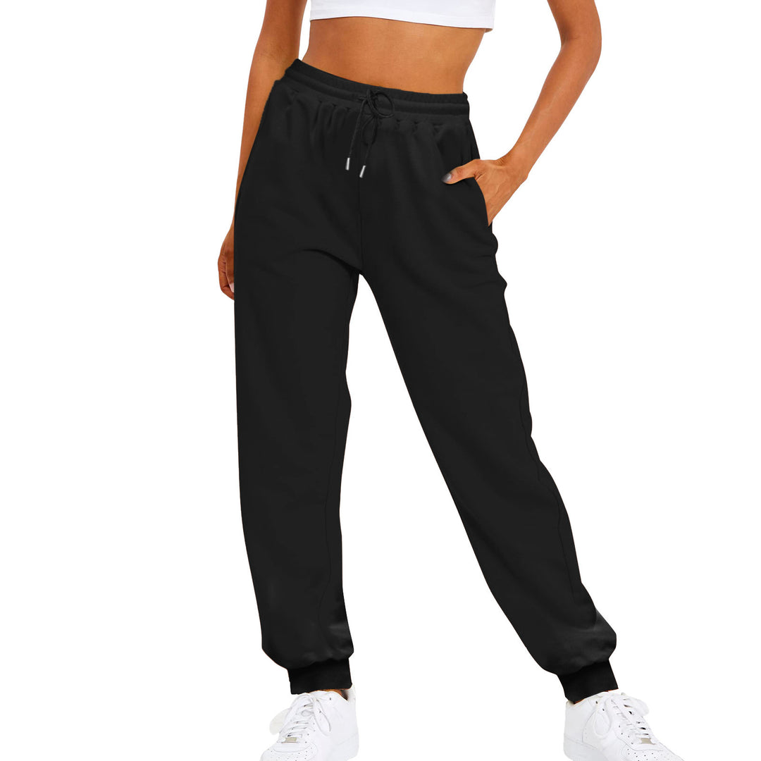 Damen nan komfortable Jogginghose mit Kordelzug Seitentaschen und geripptem Knöchelabschluss Shop Nory
