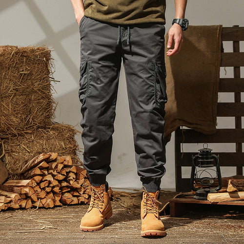 Herren Cargo-Jogginghose mit Utility-Taschen und elastischen Bündchen Shop Nory