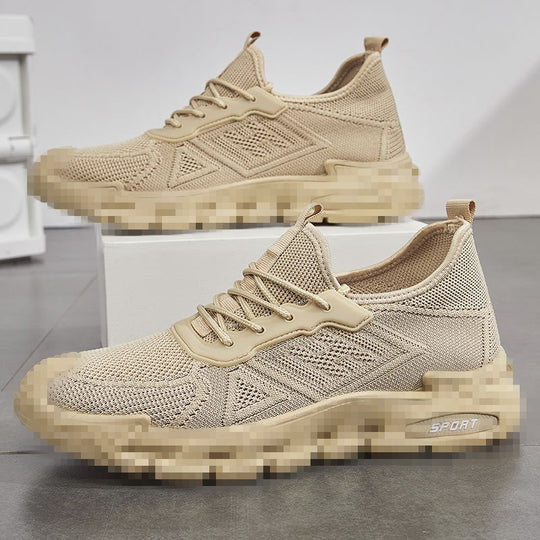 Herren Leichter Strick-Running-Style Sneaker mit gepolsterter Plateau-Sportsohle Shop Nory