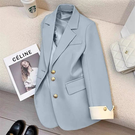 Damen Eleganter Blazer mit goldenen Knöpfen Shop Nory