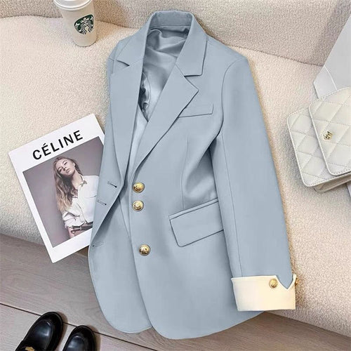 Damen Eleganter Blazer mit goldenen Knöpfen Shop Nory