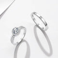 Damen Verlobungsring mit funkelndem Zirkonia und klassischem Design Shop Nory