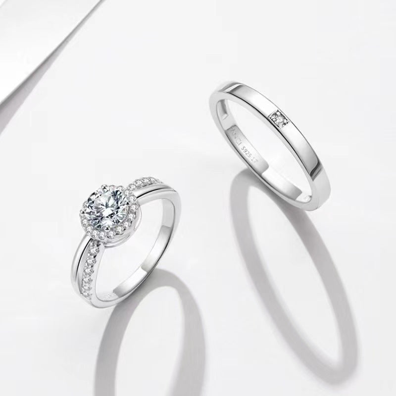 Damen Verlobungsring mit funkelndem Zirkonia und klassischem Design Shop Nory