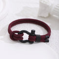 Herrenarmband aus geflochtenem Paracord mit stylischem Metallverschluss Shop Nory
