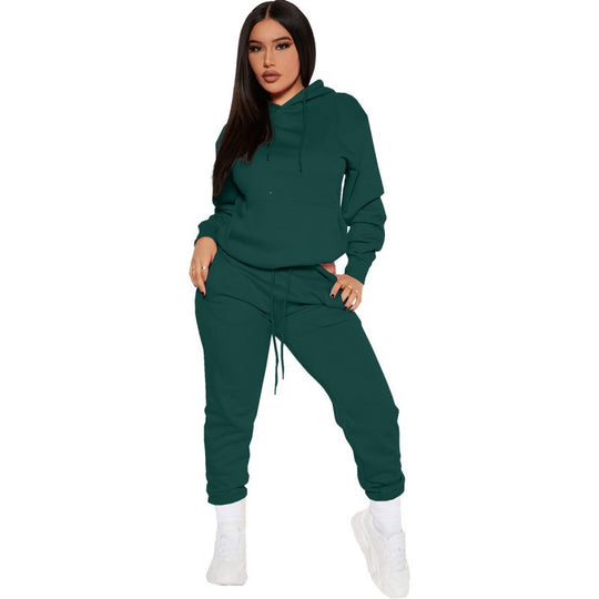 Damen nan zweiteiliges Lounge-Set mit Kapuzenpullover und High-Waist Jogginghose aus weichem French Terry Shop Nory