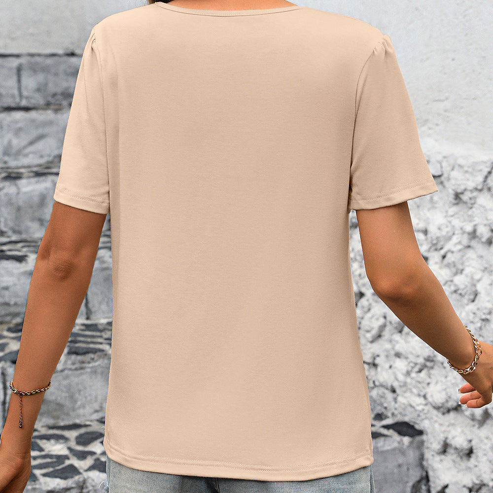 Damen elegantes T-Shirt mit strukturiertem Design