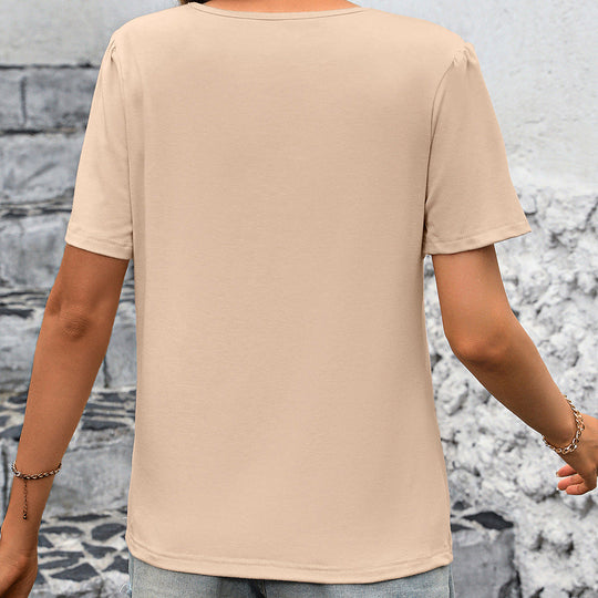 Damen elegantes T-Shirt mit strukturiertem Design