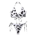 Damen raffiniertes Crop-Top Bikini-Set Shopnory