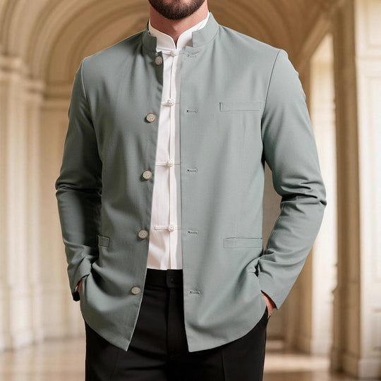 Herren modischer Stehkragenblazer