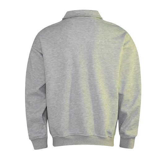 Herren Polo‑Sweatshirt im Oversize‑Relaxed‑Fit mit Rippbündchen und Knopfleiste Shop Nory