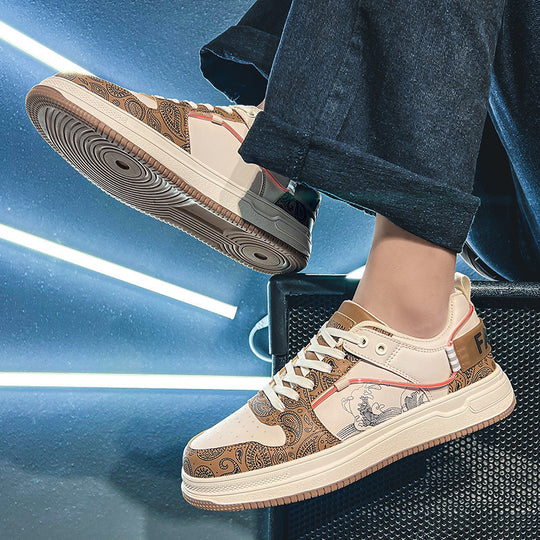 Damen Low-Top Designer-Sneaker mit feinem Paisley-Print und dämpfender Cupsohle Shopy Nory