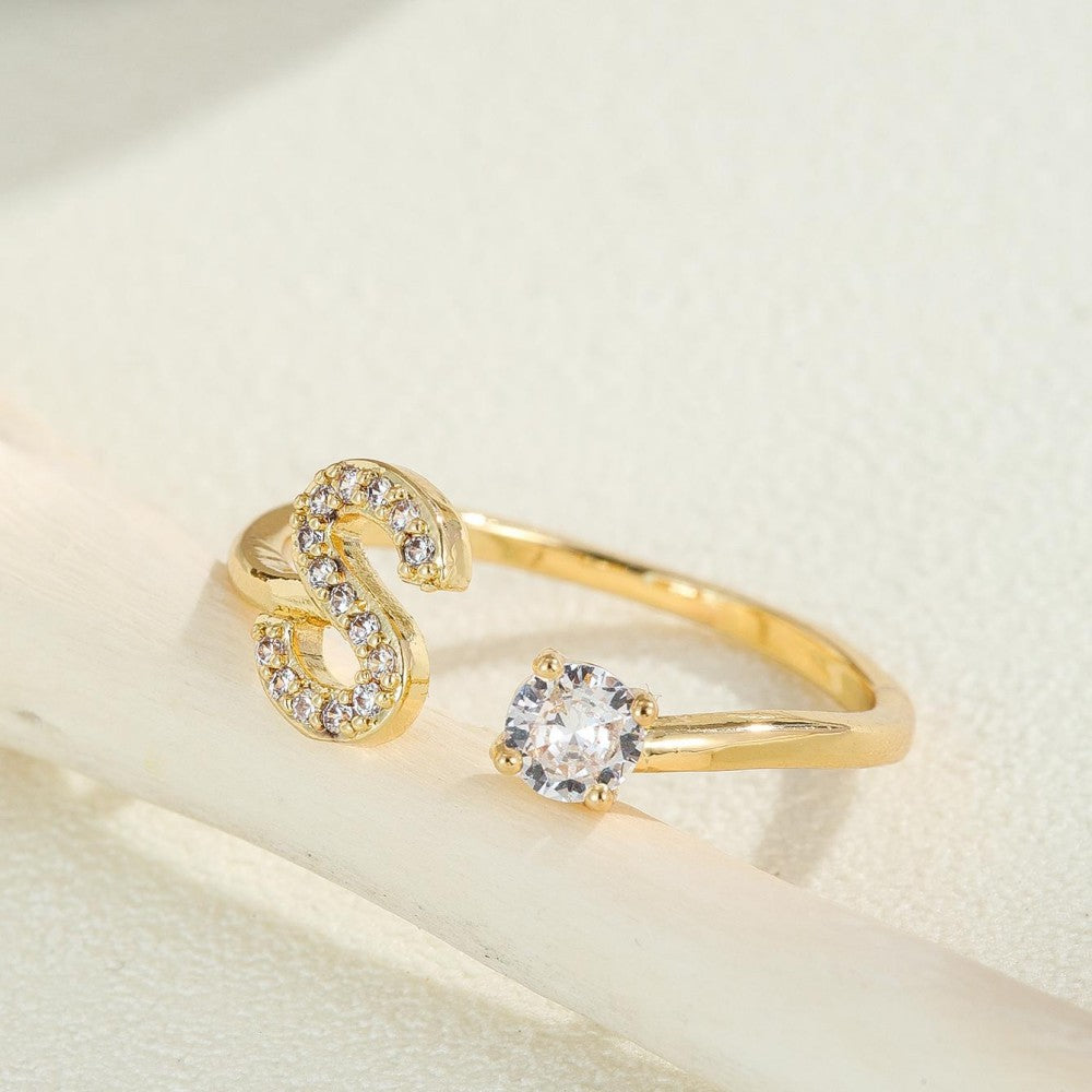 Damenring mit modernem Zirkonia-Design Shop Nory