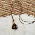 Damen Handgefertigte Holz-Halskette mit einzigartigem Pendelanhänger Shop Nory