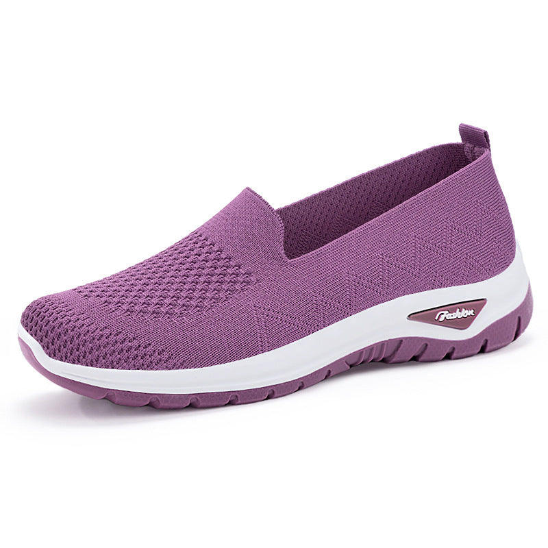 Damen nan nahtloser Strick-Slip-On mit gepolstertem Memory-Fußbett und flexibler Profillaufsohle Shop Nory