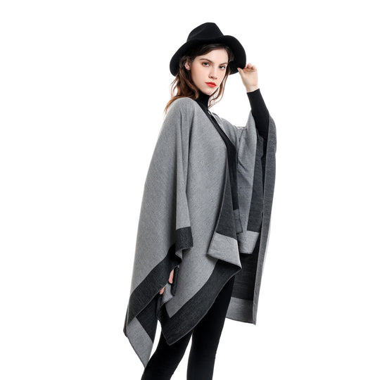 Damen Wendeponcho aus feiner Kaschmir-Mischung Shop Nory