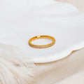Damen zarter Ring mit funkelnden Zirkonia-Steinen Shop Nory