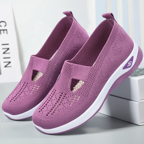 Damen nan leichte gestrickte Slipper mit orthopädischer Komfortsohle Shop Nory
