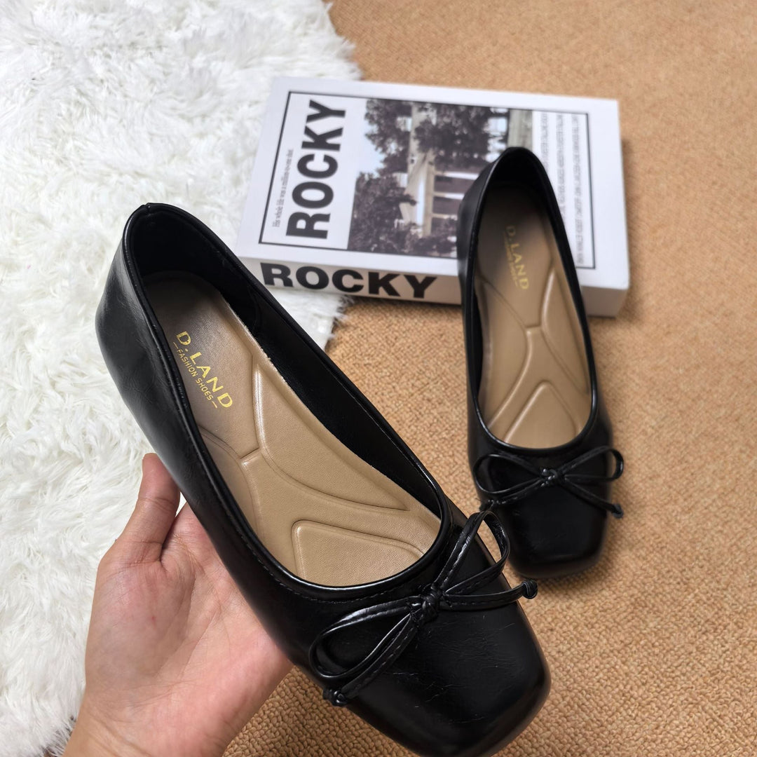 Damen Klassische Ballerinas mit zartem Schleifen-Detail und komfortablem Fußbett
