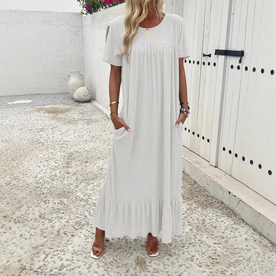 Damen Maxi-Kleid mit praktischem Taschen-Design