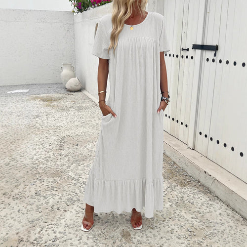 Damen Maxi-Kleid mit praktischem Taschen-Design
