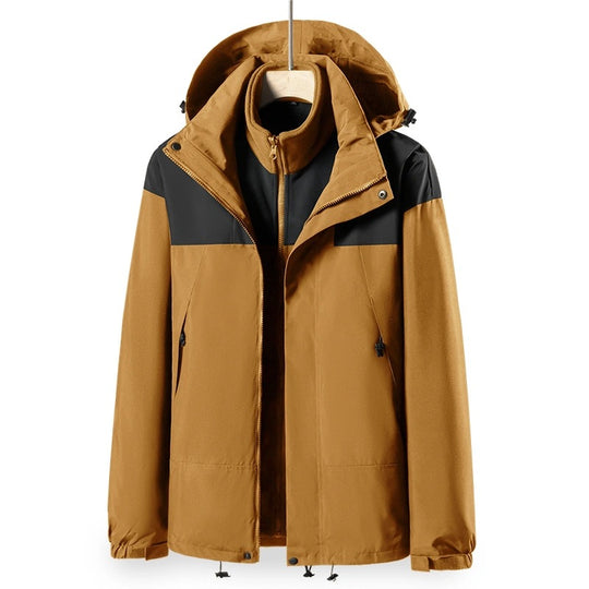 Herren 2‑in‑1 Softshell‑Fleece Hybridjacke mit abnehmbarer Kapuze Shop Nory