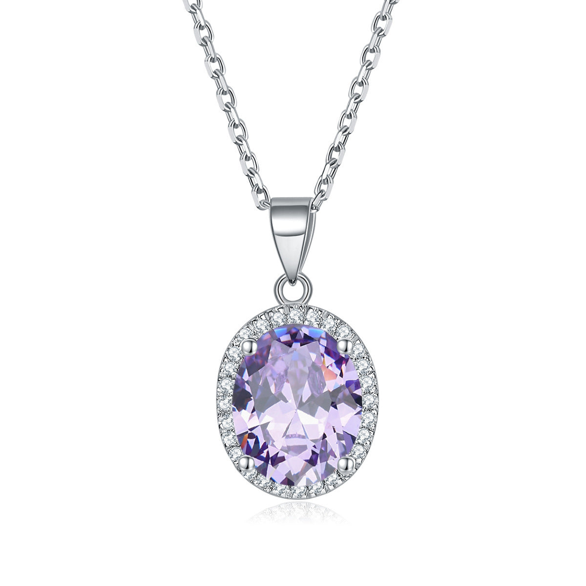 Damen eleganter Anhänger mit blauem Kristall Shop Nory