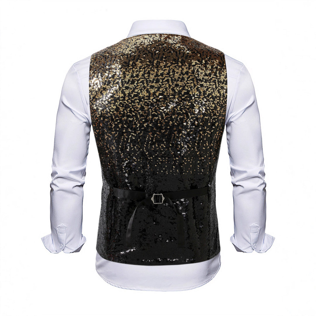 Herren Weste mit Schimmernden Pailletten & Auffälligem Look