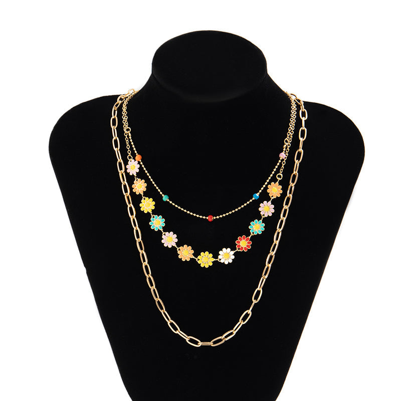 Bunte Gänseblümchen Halskette | Shop Nory