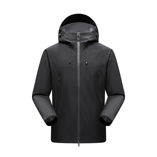 Herren Minimalistische technische dreilagige Softshelljacke mit versiegelten Nähten und wasserdichtem Frontreißverschluss Shop Nory