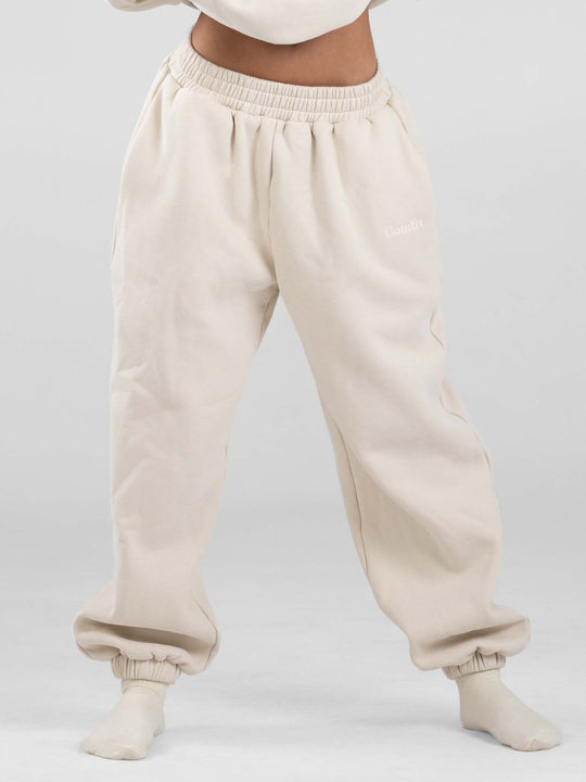 Damen nan lässige Sweatpants mit hohem Bund, seitlichen Eingrifftaschen und elastischen Bündchen Shop Nory