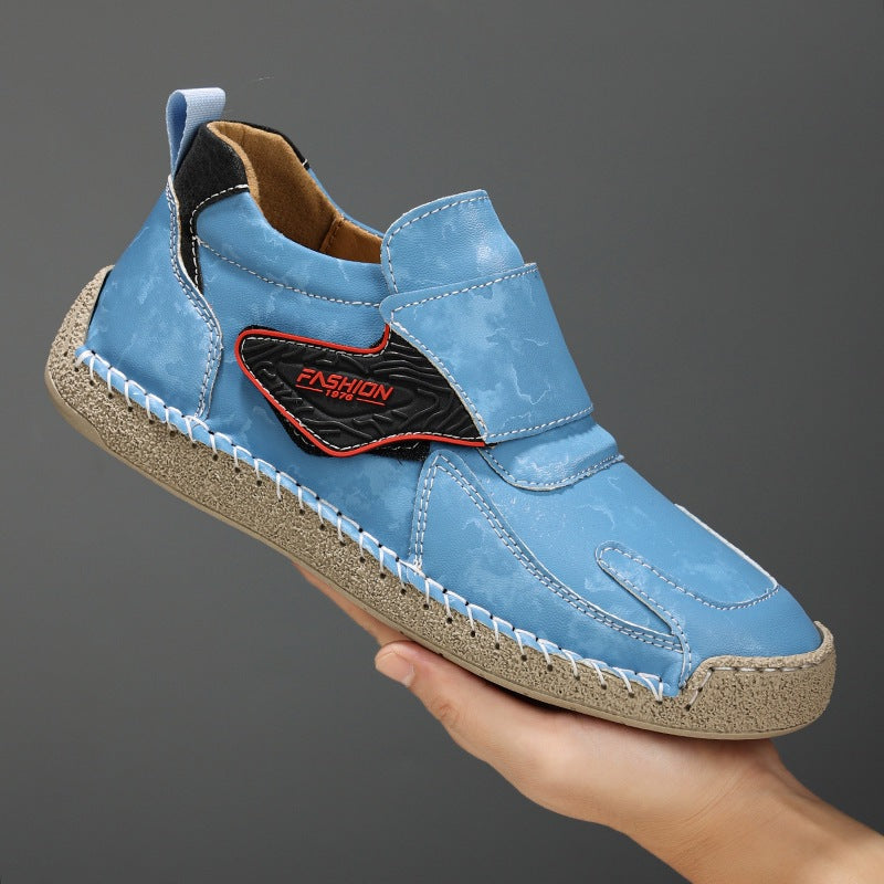 Herren Bequeme und modische Freizeitschuhe mit Klettverschluss