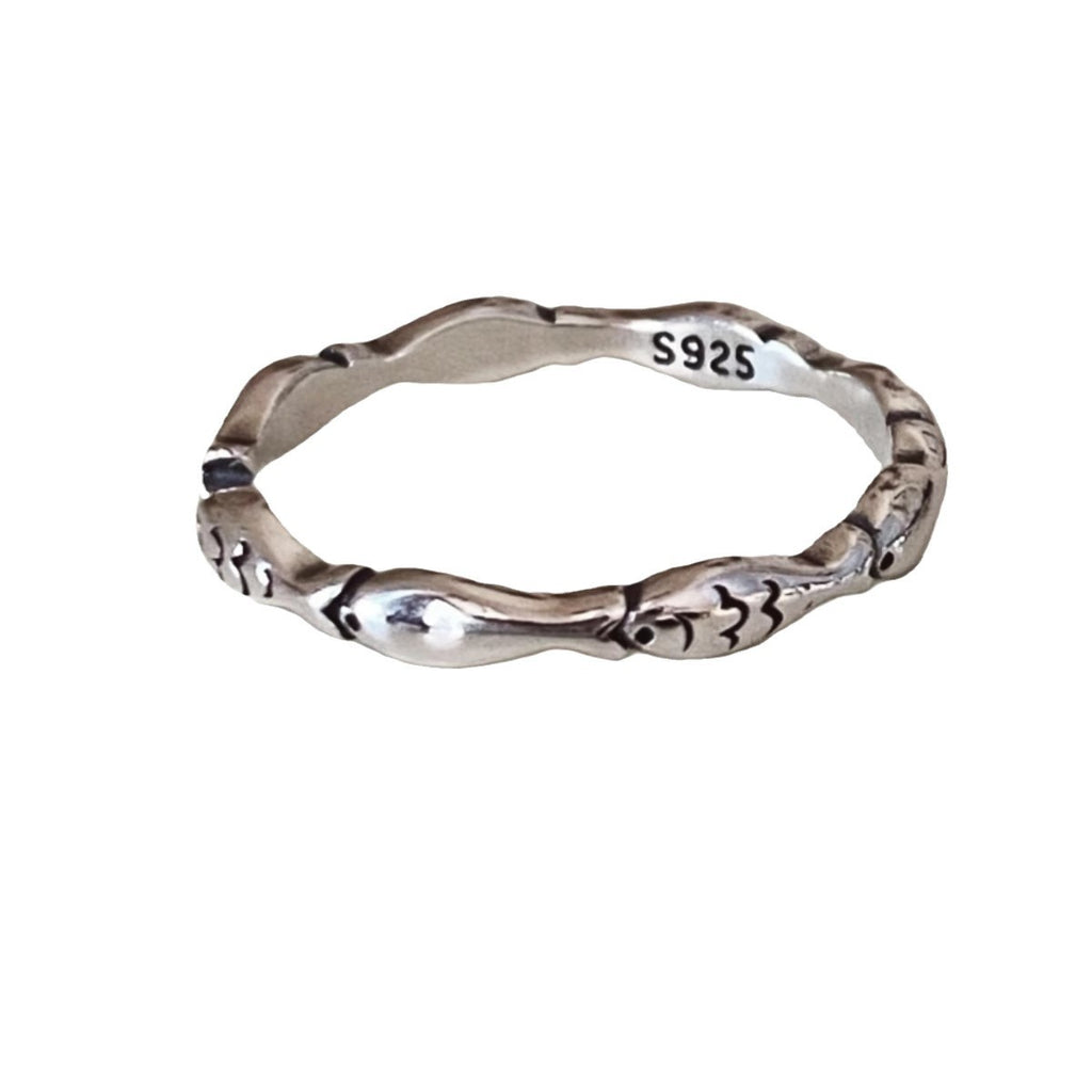 Damen Verzierte Silberring Shop Nory