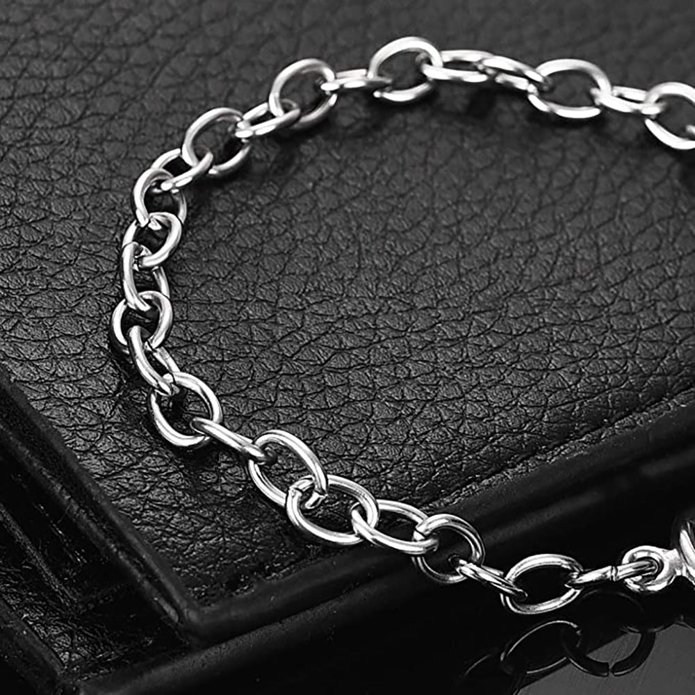 Damen Edelstahlarmband mit modernem Kettendesign und stilvollem Toggle-Verschluss Shop Nory