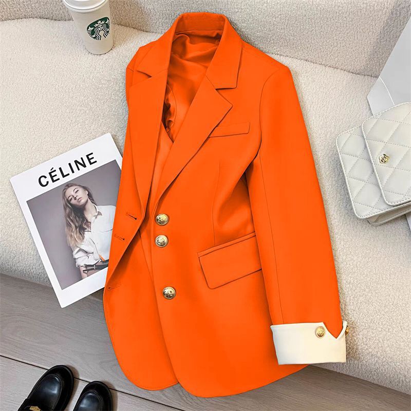 Damen Eleganter Blazer mit goldenen Knöpfen Shop Nory