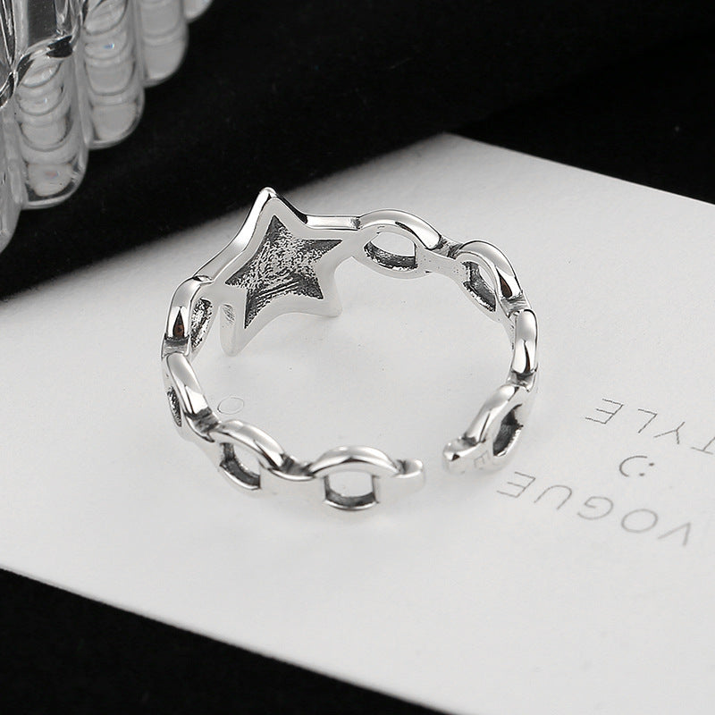 Damen Ring mit funkelndem Sternmotiv und hochwertiger Verarbeitung Shop Nory