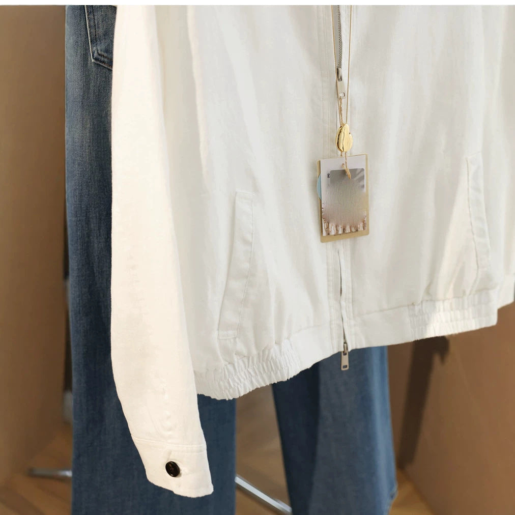 Damen Modische Übergangsjacke mit Reißverschluss Shop Nory